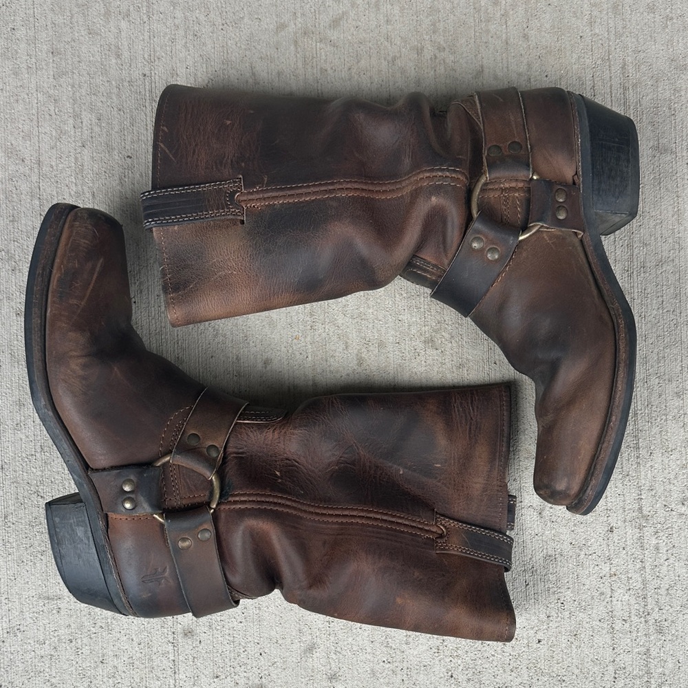 Vintage Frye Harness Boots